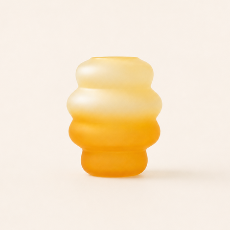 Vase Bubble bicolore jaune