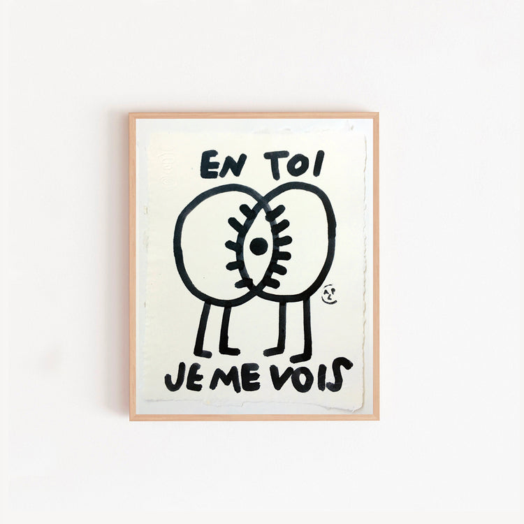 Petit affiche originale 'En toi je me vois'