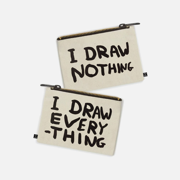 Trousse à crayons 'I Draw Everything - Nothing'