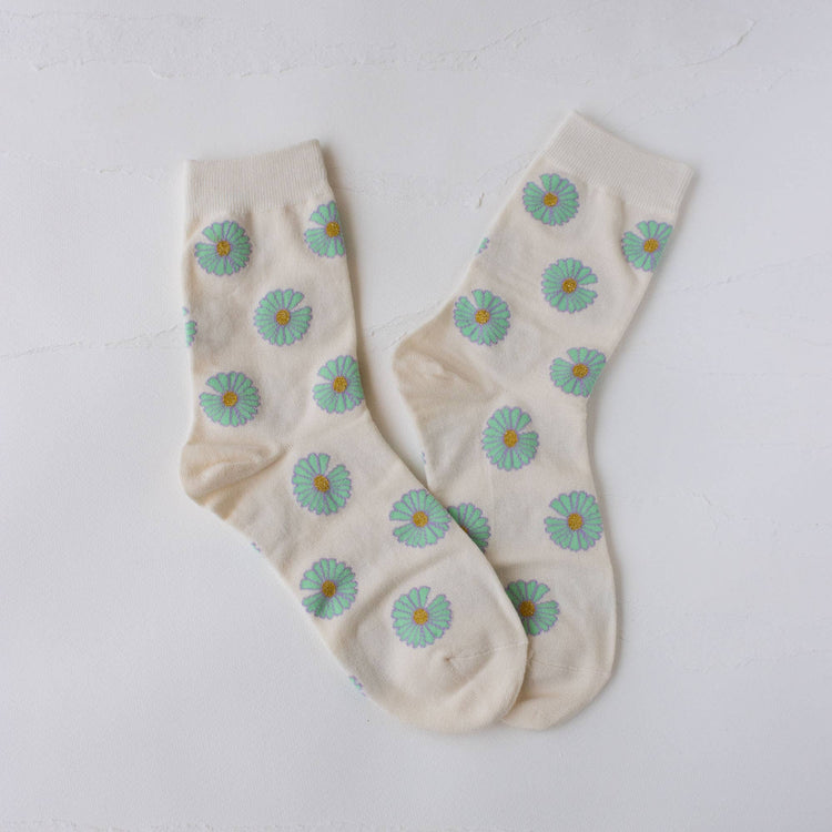 Chaussettes Daisy Ivoire