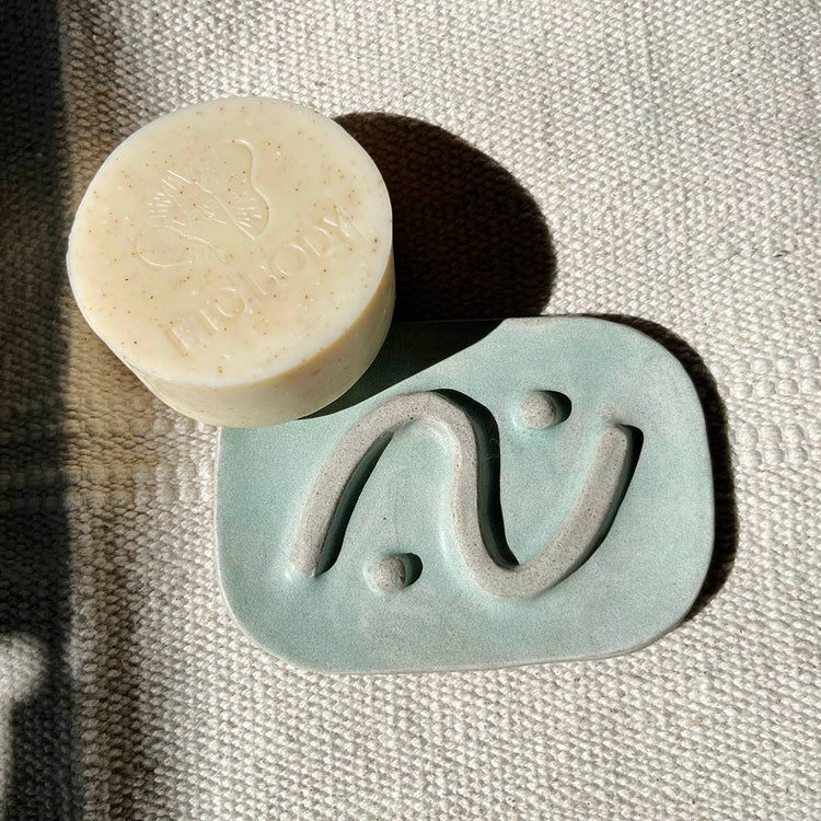 Porte-savon céramique Doodle Turquoise