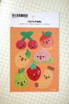 Feuille d'autocollants 'Fruits'