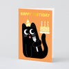 Carte de souhaits Happy Birthday Cat Cake