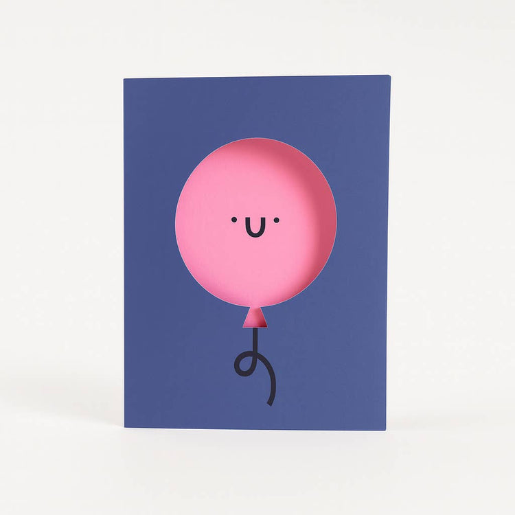 Carte de souhaits Ballon d'anniversaire