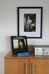 Support LP à livres ou disques bleu