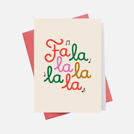 Carte de souhaits Fa La La La