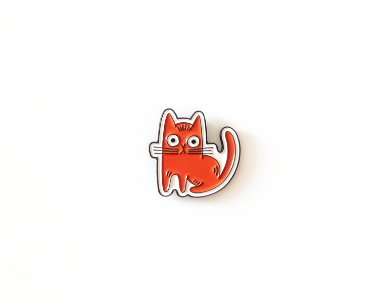 Épinglette Chat Rouge
