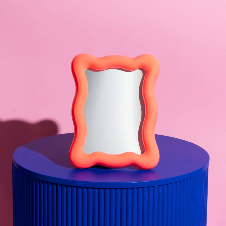 Cadre ondulé Raffels corail néon