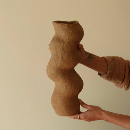 Sculptural snake vase