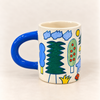 Tasse verte en céramique Forêt