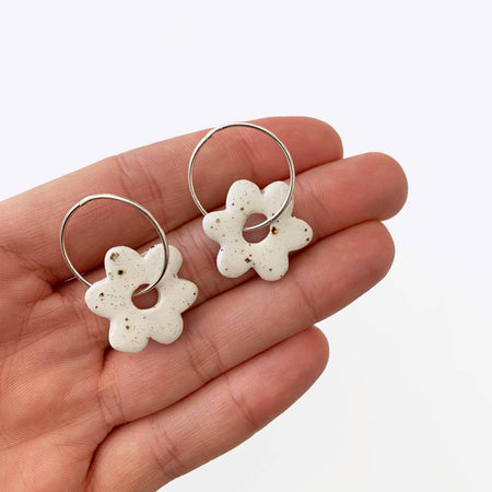 Boucles d'oreilles Fleur de Galet