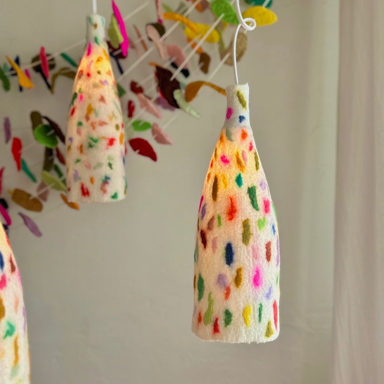 Luminaire suspension confetti