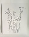 Dessin original 'Feuillage #3'