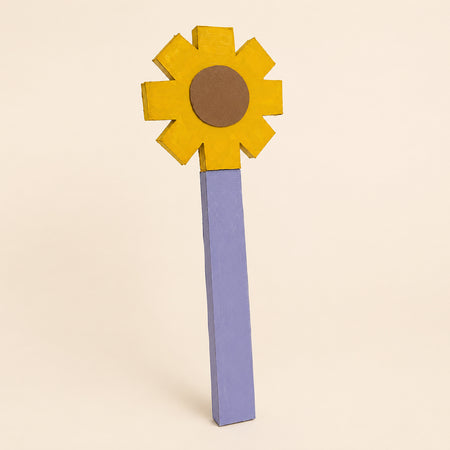 Sculpture géante en carton 'Fleur'