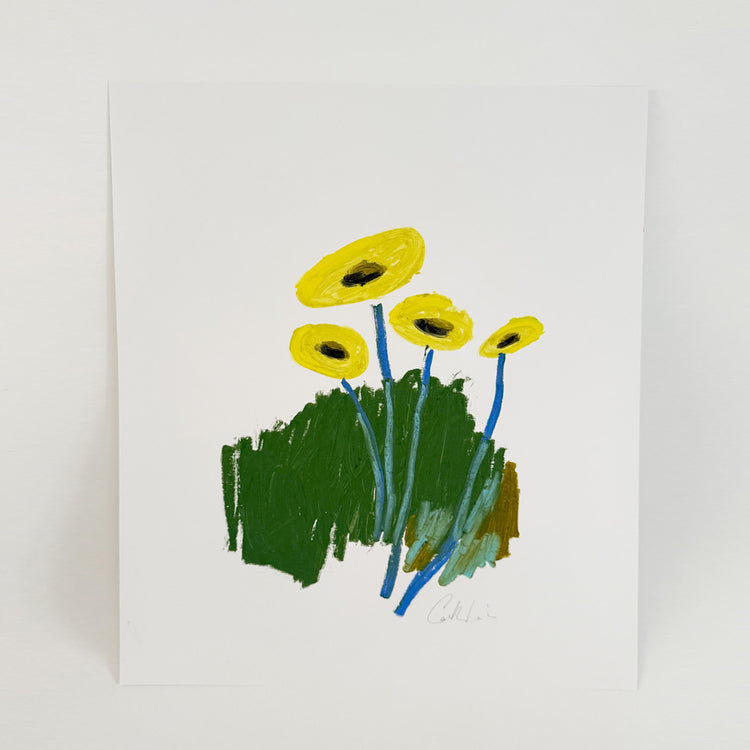 Oeuvre originale 'Fleurs soleil'