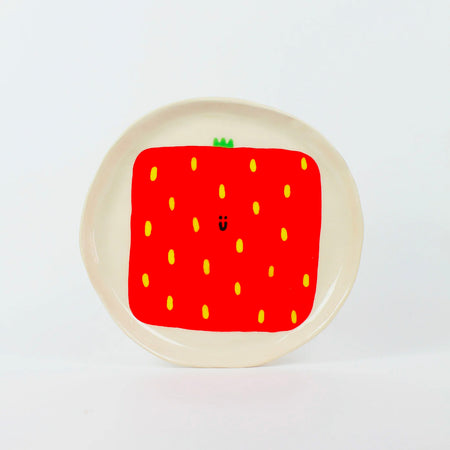 Assiette en céramique 'Fraise'