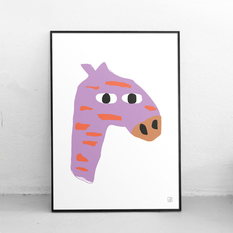 'Giraffe-horse' poster