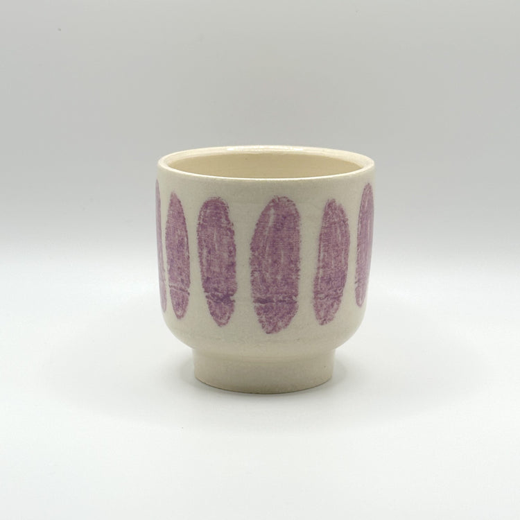 Lilac pattern ceramic tumbler