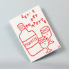 Affichette carte postale Let's get pompette