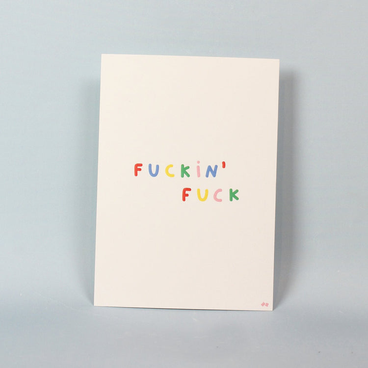 Affichette carte postale Fuckin' Fuck