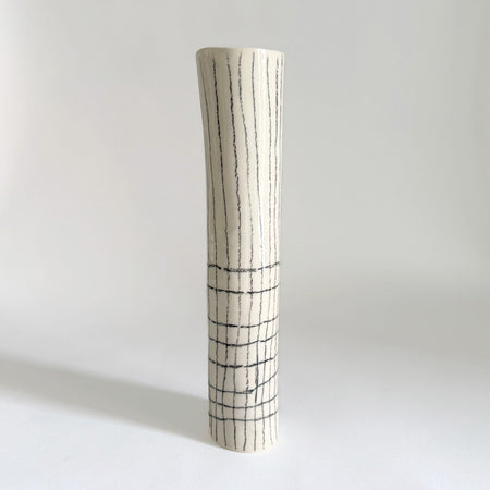 Vase moitié carreaux