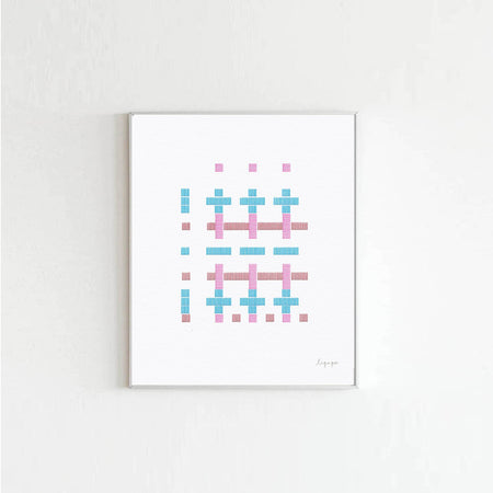 Affiche 'Hatch' bleu