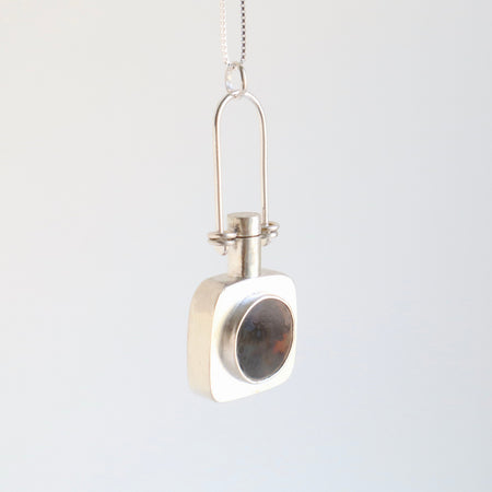 Collier pendentif Hazel - Agate dendritique [formes variées]