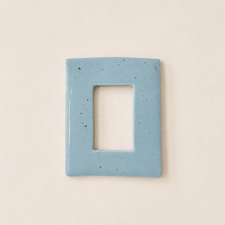 Cadre Rectangle en céramique bleu