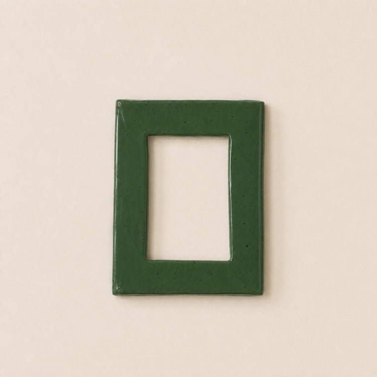 Cadre Rectangle en céramique olive