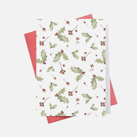 Carte de souhaits Holly