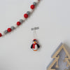 Felted wool Penguin ornament 