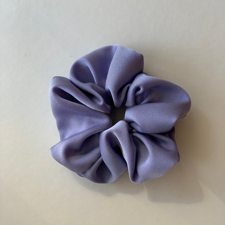 Chouchou à cheveux satiné lilas