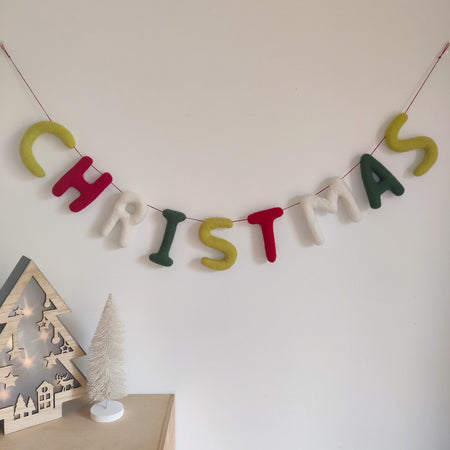 Christmas felt garland