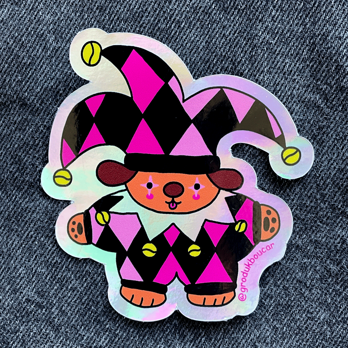 Rusty Jester Sticker Autocollant Cute Jester | RODUK & BOUCAR | Bref