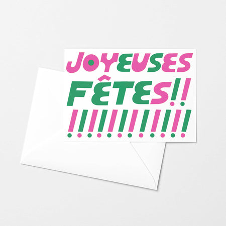 Carte de souhaits riso Joyeuses Fêtes