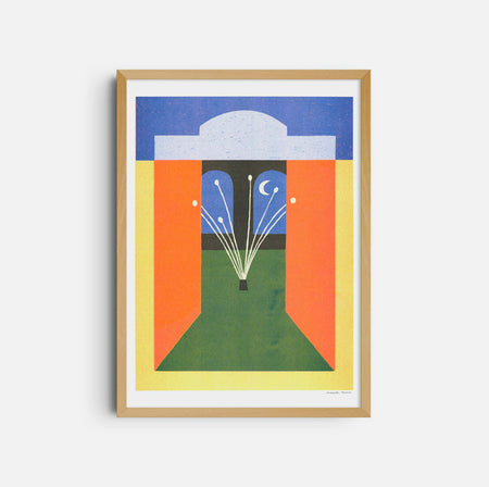 Risograph poster 'Alhambra'