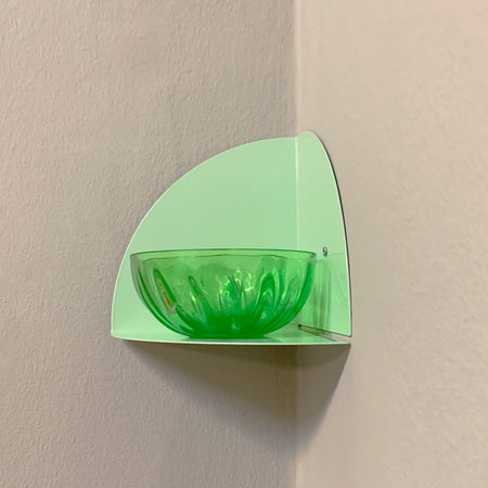 Tablette d'angle menthe