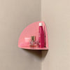 Pink corner shelf
