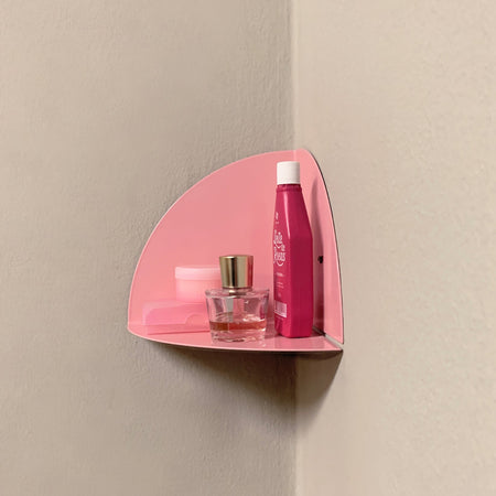 Tablette d'angle rose