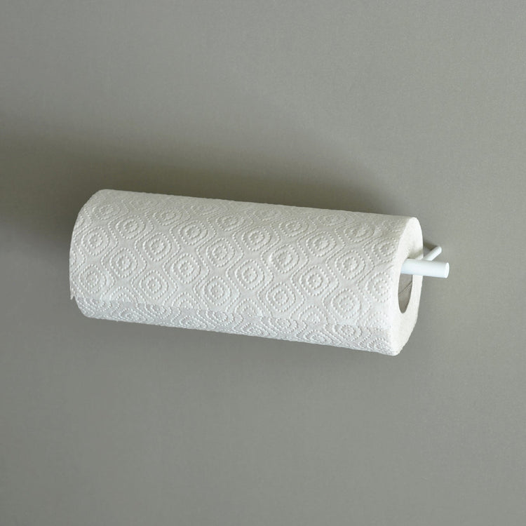 White paper towel holder