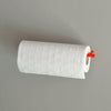 Neon red paper towel holder