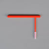 Neon red toilet paper holder
