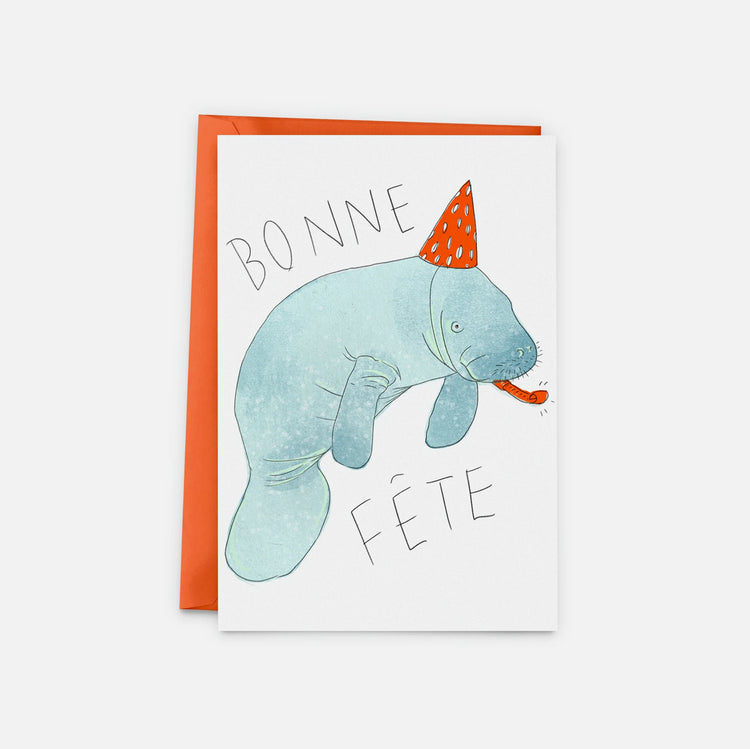 Manatee Greeting Card