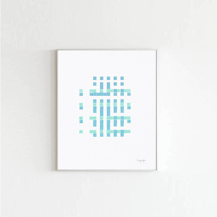 Affiche '3 681 163' bleu