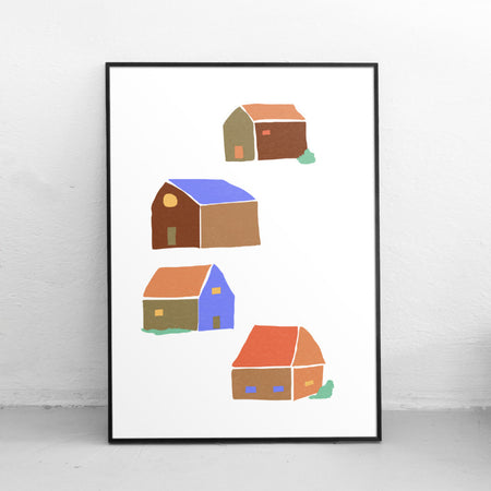 Affiche 'Les Maisons'
