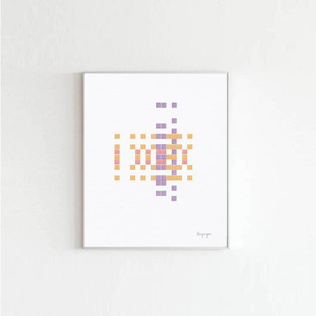 Oeuvres patrons 'Lignes Oranges' [modèles variés]