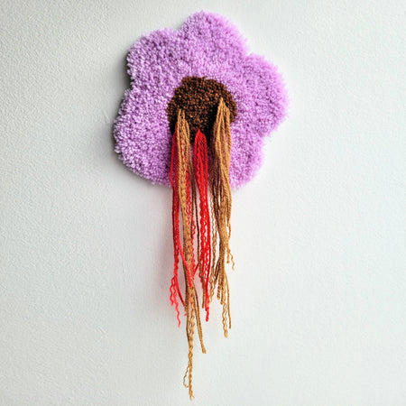 Pièce textile 'Lilac blah flower'