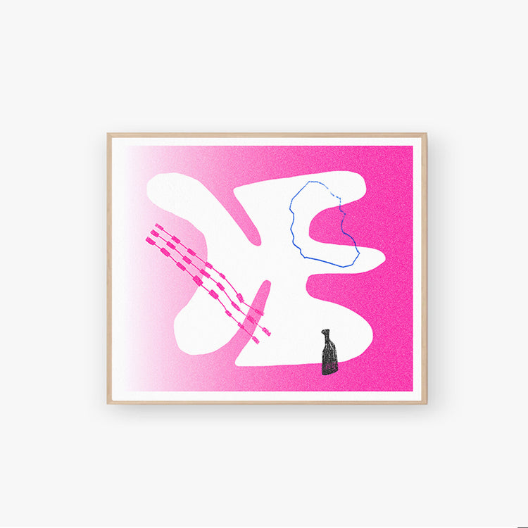 Affiche risographie 'Liquéfiés'