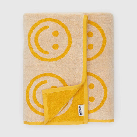 Large Smiley Marigold Towel