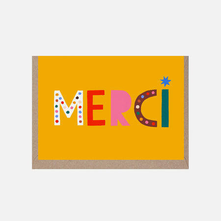 Carte de souhaits Cute Merci